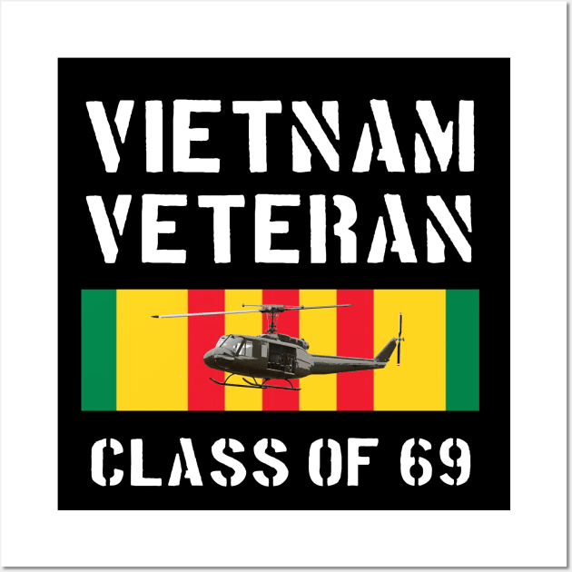 Vietnam Veteran Huey Helicopter Ribbon Wall Art by Dirty Custard Designs 